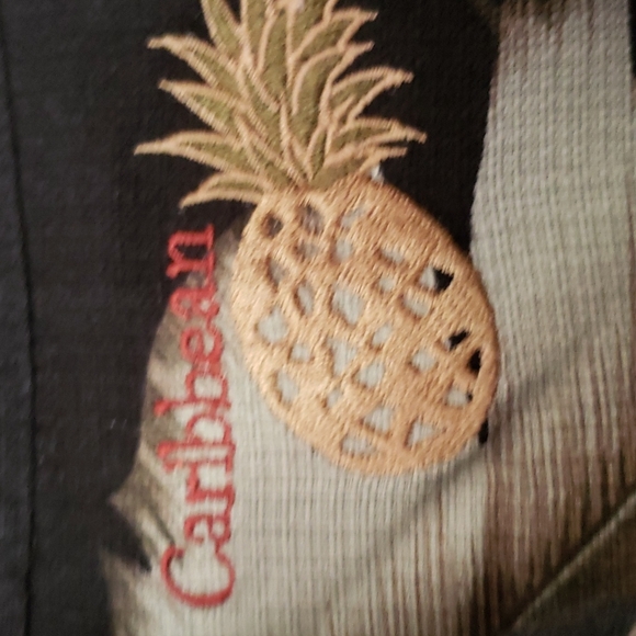 Caribbean Joe 100% Silk Hawaiian Shirt Size 2X GORGEOUS  Vacay ⛱  Pool Party - Picture 3 of 7